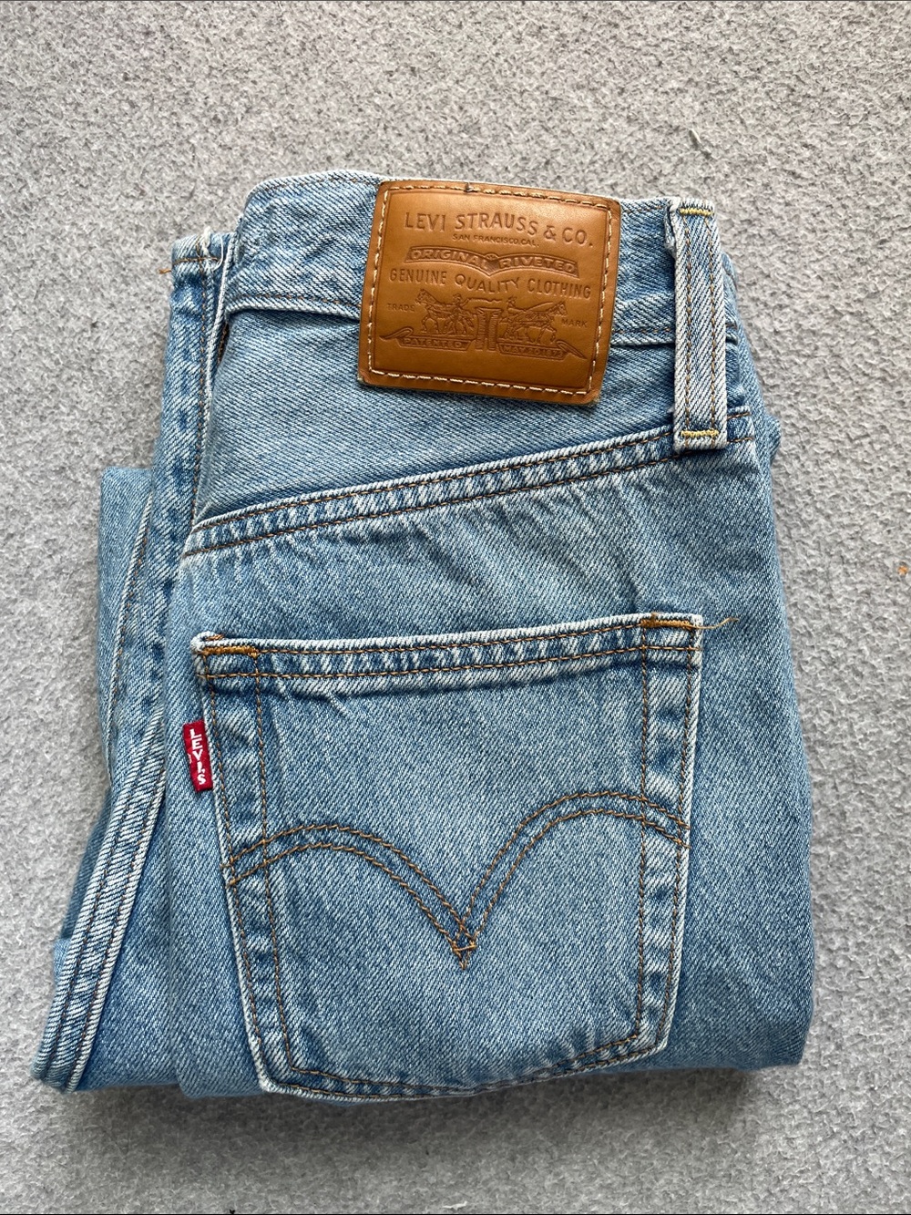 Levi's Light Blue Ribcage Straight Jeans